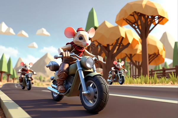 Motorcycle mice from the mountains